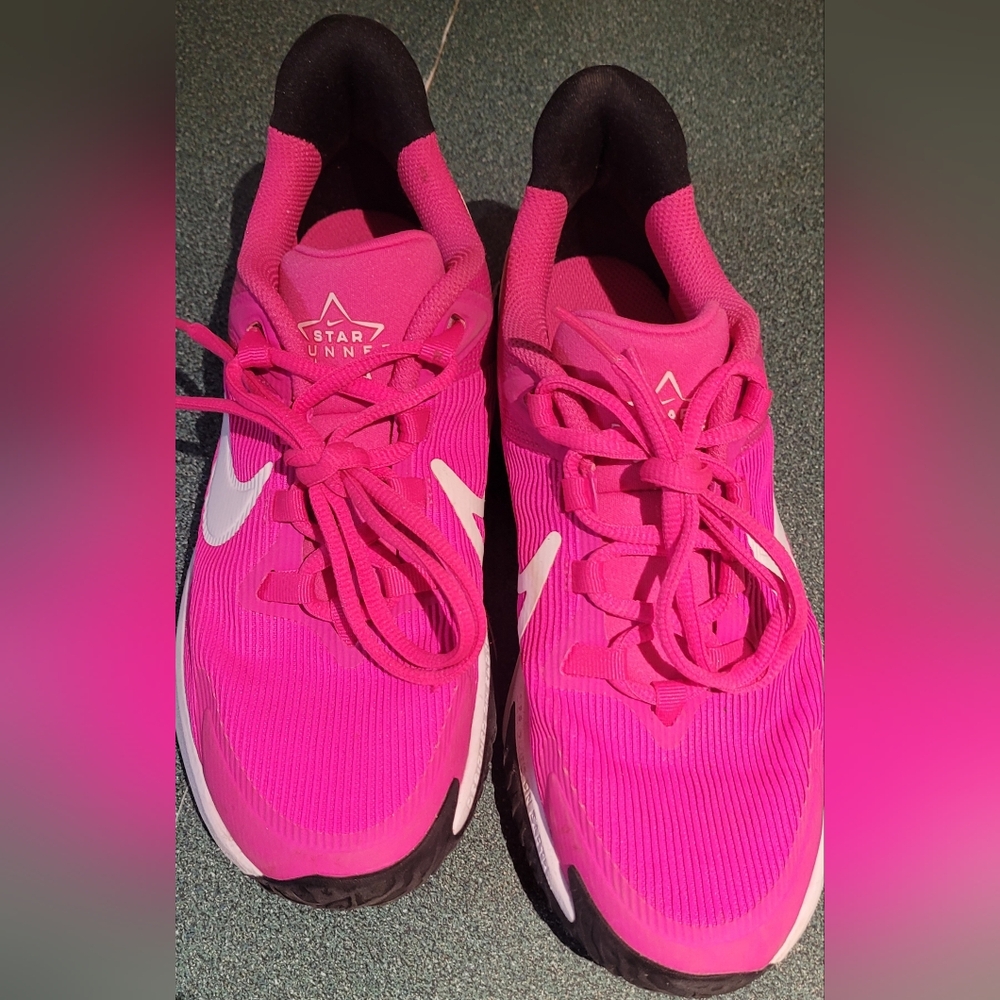 Nike Pink and White Sneakers